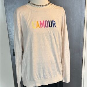 L'AMOUR Cream Sweater